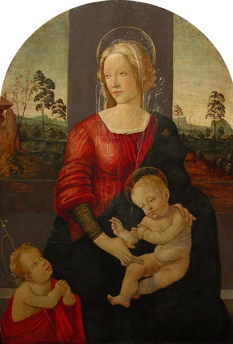 Sandro Botticelli, Madona, Menino e São João Batista - Itália, séc. XV - foto Sérgio Zallis